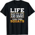 Funny Fitness Gym Workout Weights Squat Men Women Gift T-Shirt Hoodie, Sweatshirt | GrindPrints.com