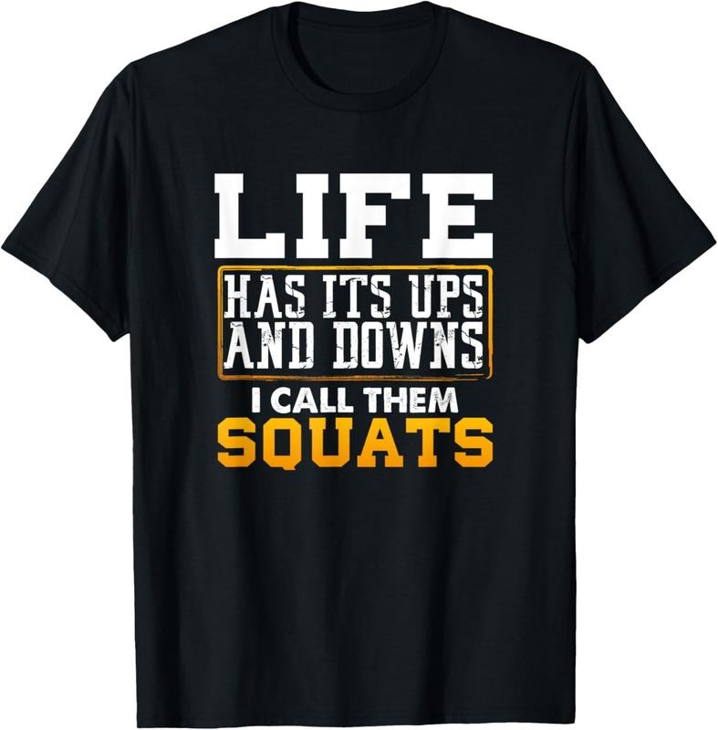 Funny Fitness Gym Workout Weights Squat Men Women Gift T-Shirt Hoodie, Sweatshirt | GrindPrints.com