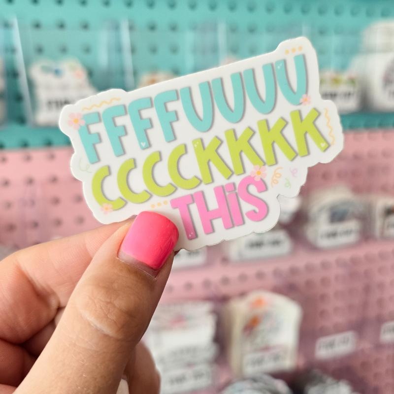 Funny Fuck This Shit Sticker T-Shirts, Hoodie, Sweatshirt | GrindPrints.com