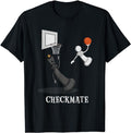 Funny Gamer Shirts, Special Gifts For Gamers, Funny Checkmate Chess Basketball Game Board King Pawn Piece T-Shirt...