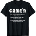 Funny Gamer Shirts, Special Gifts For Gamers, Funny Gamer Definition Video Games Gaming Teen Boys T-Shirt Menswear Top...