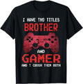 Funny Gamer Shirts, Special Gifts For Gamers, Funny Gamer Vintage Video Games For Boys Brother Son T-Shirt Menswear Top...
