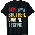 Funny Gamer Shirts, Special Gifts For Gamers, Funny Gaming Boys Girls Men Gamer Brother Video Game T-Shirt Menswear Top...