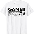 Funny Gamer Shirts, Special Gifts For Gamers, Funny PC Gamer Keyboard Video Computer Gaming Lovers Outfit T-Shirt...