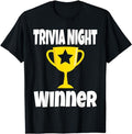 Funny Gamer Shirts Gamers Funny Trivia Night Winner Game Player Lover Trophy Champion Menswear Top Casual Classic T-Shirts, Hoodie, Sweatshirt