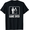 Funny Gamer Shirts, Special Gifts For Gamers, Game Over Funny Wedding Shirt Men Bachelor Party T-Shirt Menswear Top...