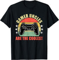 Funny Gamer Shirts, Special Gifts For Gamers, Gamer Uncles Are The Coolest Funny Video Games Retro Gaming T-Shirt...
