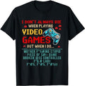 Funny Gamer Shirts, Special Gifts For Gamers, I Don't Always Die When I Playing Video Games Funny Gamer T-Shirt Menswear...