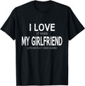 Funny Gamer Shirts, Special Gifts For Gamers, I Love My Girlfriend Video Games T-Shirt Menswear Top Casual Hoodie, Sweatshirt