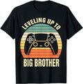 Funny Gamer Shirts, Special Gifts For Gamers, Leveling up to Big Brother 2024 Funny Gamer Boys Men T-Shirt Menswear...