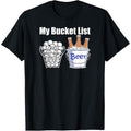 Funny Golf Shirt My Bucket List Beer T-Shirt made in us Hoodie, Sweatshirt | GrindPrints.com