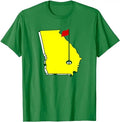 Funny Golf T-Shirt, Gift For Golfer, Georgia Golf Flag State T-Shirt Menswear Top Underwear Hoodie, Sweatshirt
