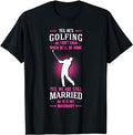Funny Golf T-Shirt, Gift For Golfer, Yes He's Golfing Golf Putter Par Golfer Birdie Bogey Eagle T-Shirt Menswear Tops...