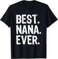 Funny Grandma Shirt, Gift For Grandmother, Best Nana Ever Family Grandma Cool Funny T-Shirt Casual Cotton Top Hoodie,...