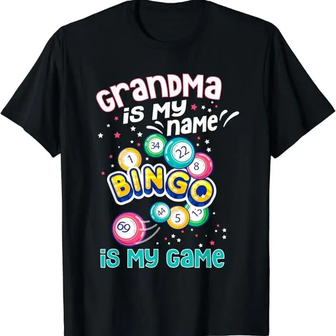 Funny Grandma Shirt Grandmother Bingo Grandma Casual Cotton Top T-Shirts, Hoodie, Sweatshirt
