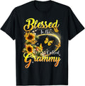 Funny Grandma Shirt, Gift For Grandmother, Blessed To Be Called Grammy T-Shirt Casual Cotton Top Hoodie, Sweatshirt