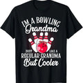 Funny Grandma Shirt, Gift For Grandmother, Bowling Grandma Funny Novelty Tee For Bowling Family T-Shirt Casual Cotton Top...