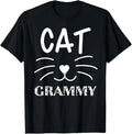 Funny Grandma Shirt Grandmother Cat Grammy Casual Cotton Top T-Shirts, Hoodie, Sweatshirt