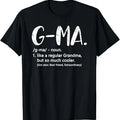 Funny Grandma Shirt, Gift For Grandmother, Cute Grandma G-Ma T-Shirt Casual Cotton Top Hoodie, Sweatshirt | GrindPrints.com