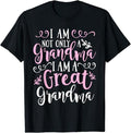Funny Grandma Shirt, Gift For Grandmother, Cute Great Grandma T-Shirt Casual Cotton Top Hoodie, Sweatshirt | GrindPrints.com