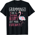 Funny Grandma Shirt, Gift For Grandmother, Flamingo Grammingo Like a Normal Grandma Gifts Funny Grandma T-Shirt Casual...