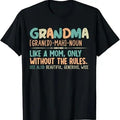 Funny Grandma Shirt, Gift For Grandmother, Funny Grandmother Vintage T-Shirt Casual Cotton Top Hoodie, Sweatshirt