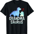 Funny Grandma Shirt Grandmother Grandmasaurus Casual Cotton Top T-Shirts, Hoodie, Sweatshirt