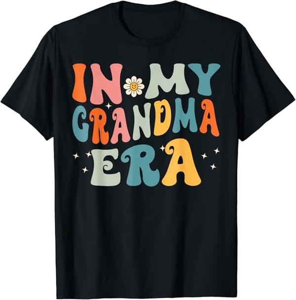 Funny Grandma Shirt Grandmother My Grandma Era Funny Groovy Casual Cotton Top T-Shirts, Hoodie, Sweatshirt