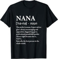 Funny Grandma Shirt, Gift For Grandmother, Nana Definition Grandma - Funny Grandmother T-Shirt Casual Cotton Top Hoodie,...
