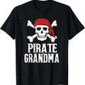 Funny Grandma Shirt Grandmother Pirate Grandma Funny Halloween Skull Casual Cotton Top T-Shirts, Hoodie, Sweatshirt
