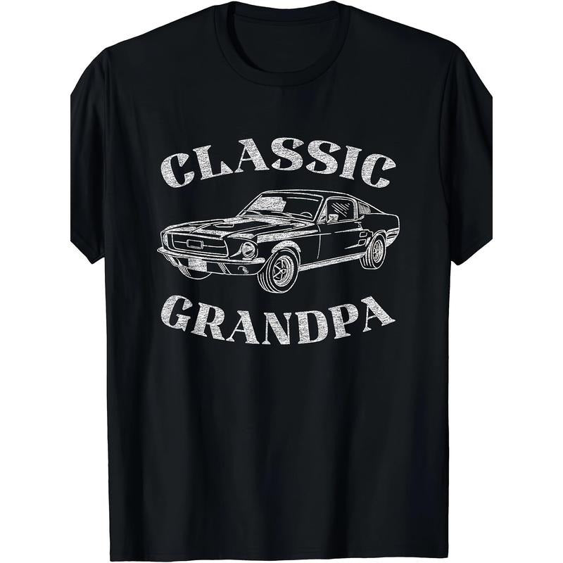 Funny Grandpa Classic Car Graphic T-Shirt Made in USA Hoodie, Sweatshirt | GrindPrints.com