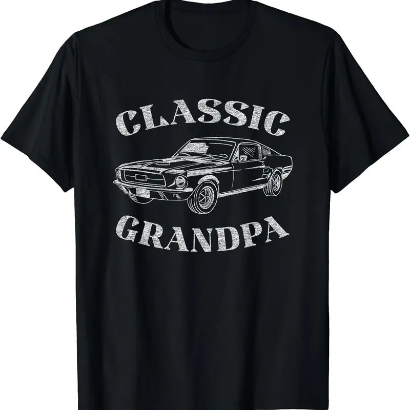 Funny Grandpa Classic Car Graphic T-Shirt Hoodie, Sweatshirt | GrindPrints.com
