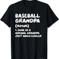 Funny Grandpa Shirt, Gift For Grandfather, Baseball Grandpa Definition Funny T-Shirt Menswear Casual Cotton Top Hoodie,...