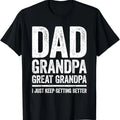 Funny Grandpa Shirt, Gift For Grandfather, Dad Grandpa Great Grandpa T-Shirt Menswear Casual Cotton Top Hoodie, Sweatshirt