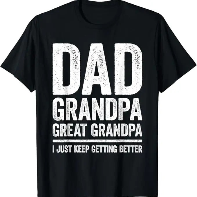 Funny Grandpa Shirt, Gift For Grandfather, Dad Grandpa Great Grandpa T-Shirt Menswear Casual Cotton Top Hoodie, Sweatshirt