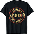 Funny Grandpa Shirt, Gift For Grandfather, El Mejor Abuelo del Mundo T-Shirt Menswear Casual Cotton Top Hoodie, Sweatshirt