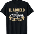 Funny Grandpa Shirt, Gift For Grandfather, El abuelo mas chingón del mundo T-Shirt Menswear Casual Cotton Top Hoodie,...