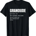 Funny Grandpa Shirt, Gift For Grandfather, Funny GRANDUDE Cool Grandpa Novelty T-Shirt Menswear Casual Cotton Top Hoodie,...