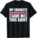 Funny Grandpa Shirt, Gift For Grandfather, Funny Grandpa Art From Granddaughter T-Shirt Menswear Casual Cotton Top...