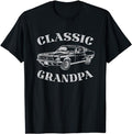 Funny Grandpa Shirt, Gift For Grandfather, Funny Grandpa Classic Car Graphic T-Shirt Menswear Casual Cotton Top Hoodie,...