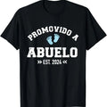 Funny Grandpa Shirt, Gift For Grandfather, Promovido a abuelo 2024 T-Shirt Menswear Casual Cotton Top Hoodie, Sweatshirt