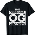 Funny Grandpa Shirt, Gift For Grandfather, The OG Original Grandpa Funny Birthday Grandad Urban T-Shirt Menswear Casual...