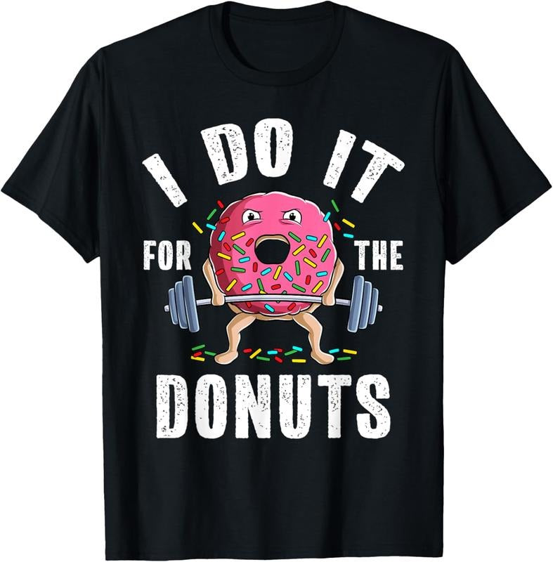 Funny Gym Weightlifting Bodybuilding Deadlift Workout Donut T-Shirt Hoodie, Sweatshirt | GrindPrints.com