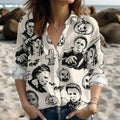 Funny Halloween 3D Beach Hawaiian 2025 Summerween Shirt, Horror Characters shirt, Spooky Season Hawaiian Shirt Hoodie,...