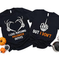 Funny Halloween Couples Halloween Matching Shirt I Love Matching Halloween Outfits Skeleton T-Shirts, Hoodie, Sweatshirt