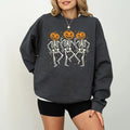 Funny Halloween Pumpkin Dancing Skeleton Sweatshirt Hoodie Fall Autumn Spooky Season Halloween Gift Trick Or Treat...
