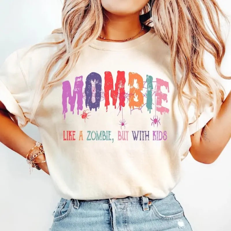 Funny Halloween Shirt Mom Halloween Halloween Mombie Shirt Mom Who Loves Halloween Moms T-Shirts, Hoodie, Sweatshirt