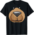 Funny Halloween Shirts For Men, Cute Bear Face Costume Funny Halloween Teddy DIY Gift T-Shirt Menswear