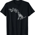 Funny Halloween Shirts For Men, Funny Dog Skeleton Hand Boop Halloween Puppy Dog Lover Gift T-Shirt Menswear