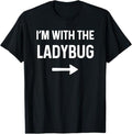 Funny Halloween Shirts For Men, I'm With The Ladybug, Funny Halloween Costume T-shirt Menswear